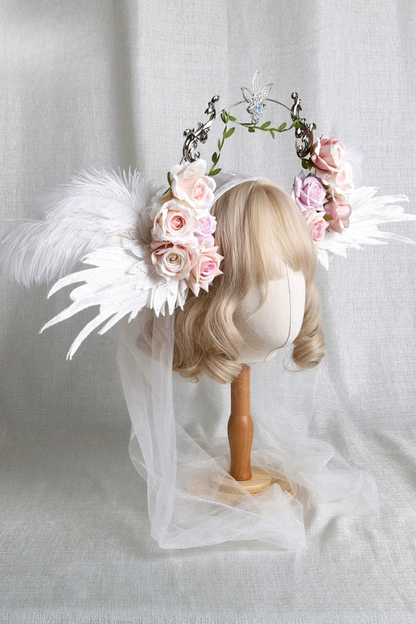 ローズエンジェルヴェールヘアアクセサリー