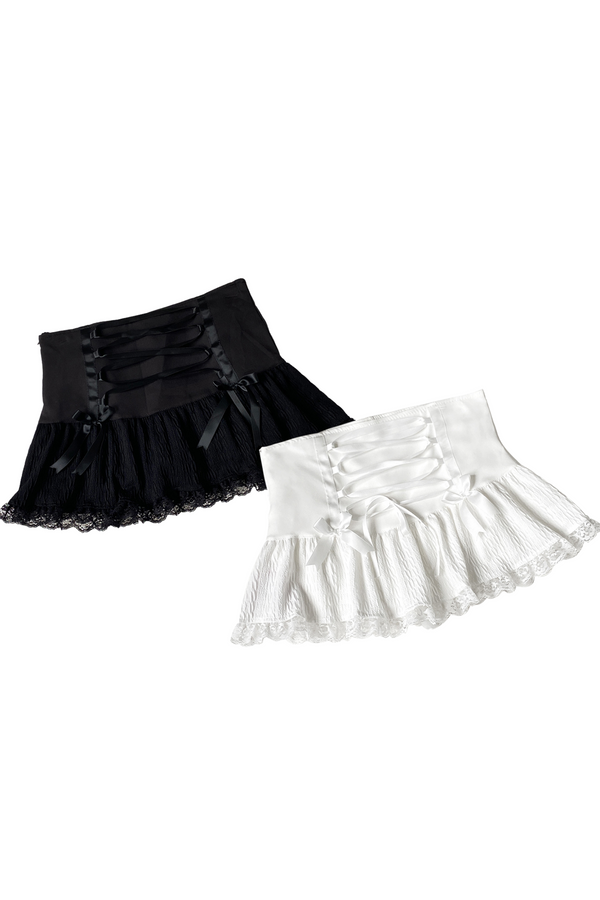 Lace-up Ribbon Skirt