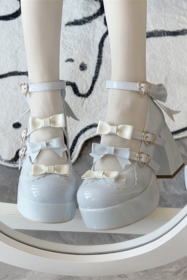 Cookie Lolita Ribbon Shoes