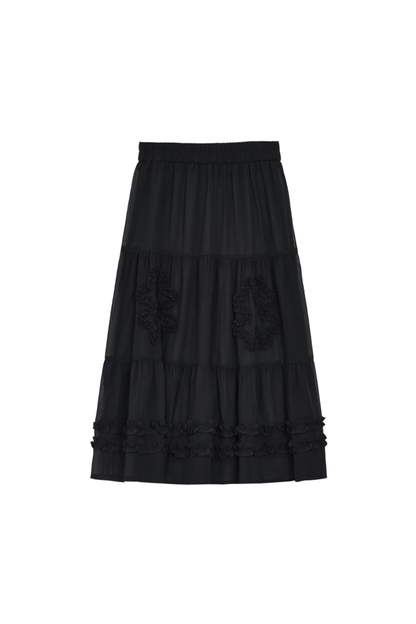 Y2K Striped V-neck Top + Skirt + Pants