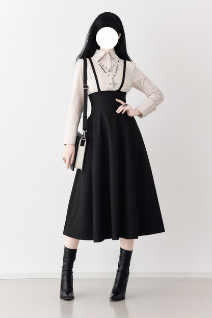 Umbrella Vintage Style Trailing Vest + Long Skirt + Short Skirt