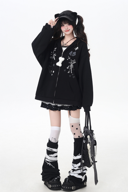 Cat Ear Hood Loose Sweatshirt Hoodie