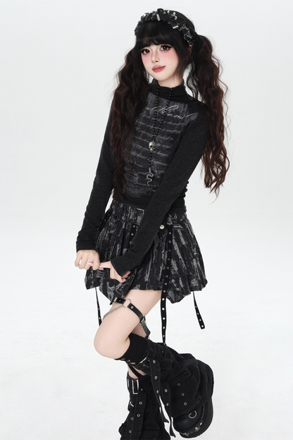 ダークスリムフィットフリーストップス