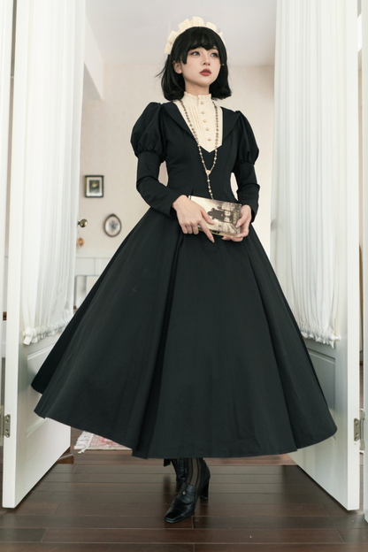 Chic Gothic Flare Long Lolita Dress