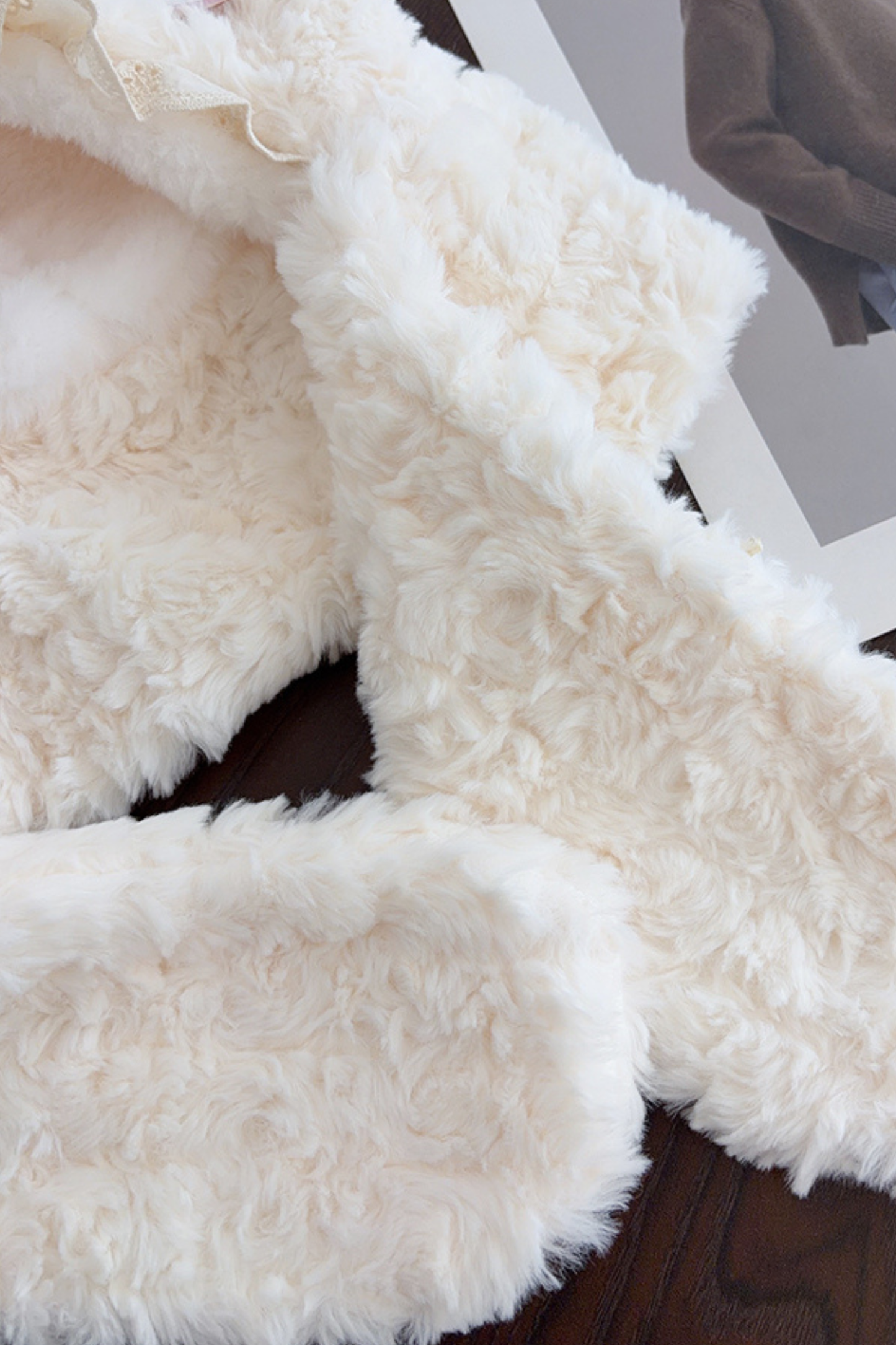 ラムファーハット+スカーフ