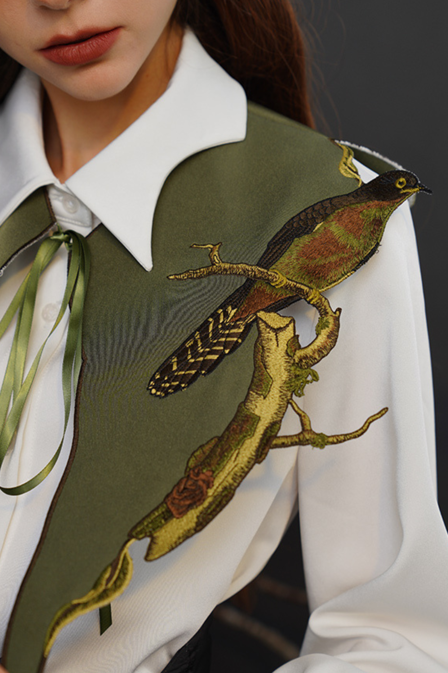 French Neckline Faux Collar