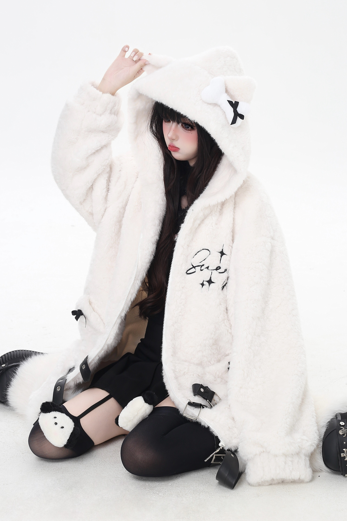 Furrouz Cat Ear Hooded Coat