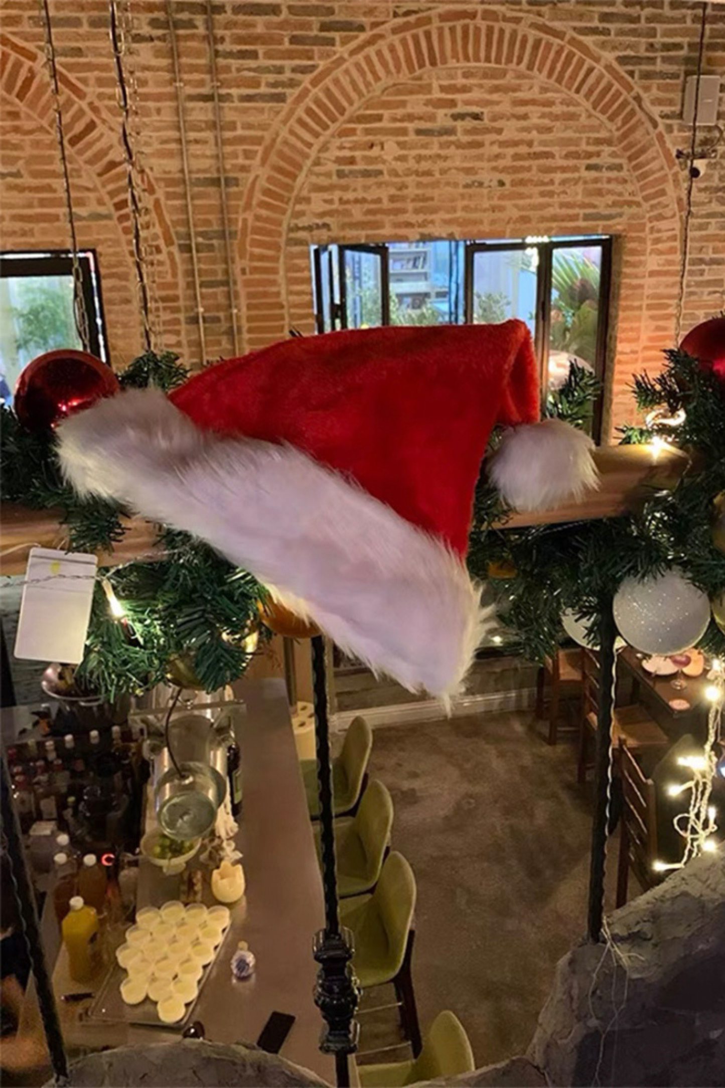 Sweet Cute Ribbon Santa Hat