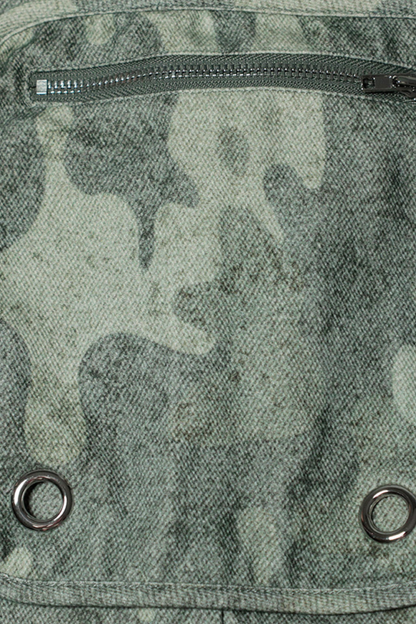 ラインストーンカモフラージュパンツ