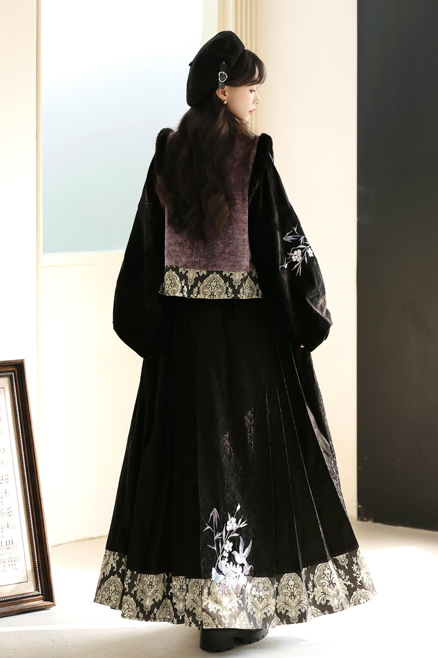 Dark Knight China Top + Vest + Skirt