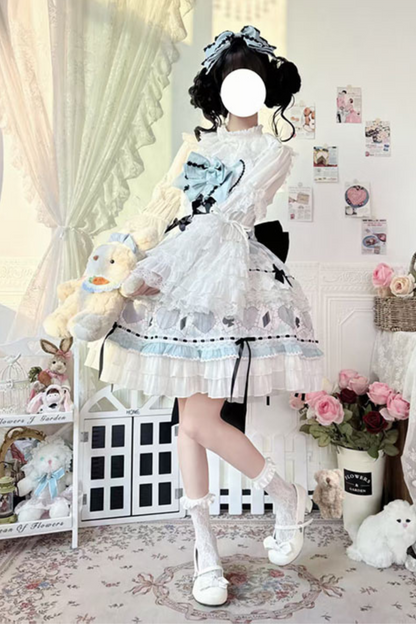 Mint Sweet Suspender Dress + Catsuit + Big Ribbon