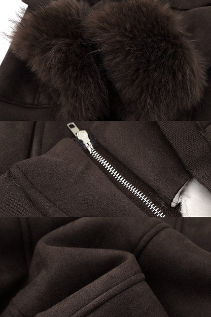 Y2K Fur Hooded Jacket