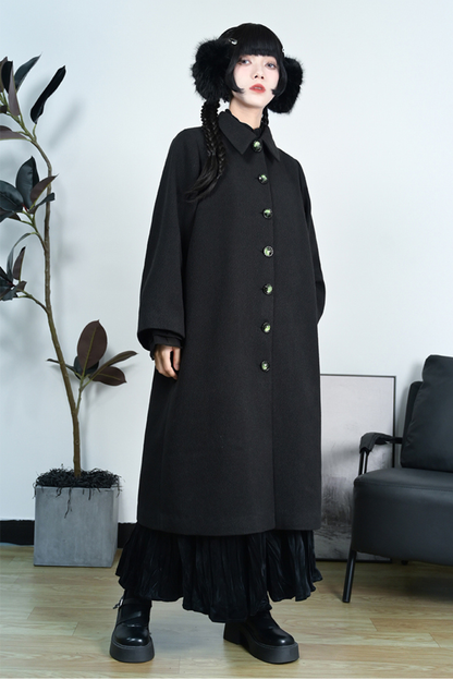 刺繍チャイナロングコート