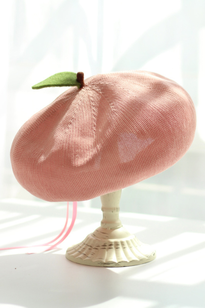 アップルオレンジベレー帽