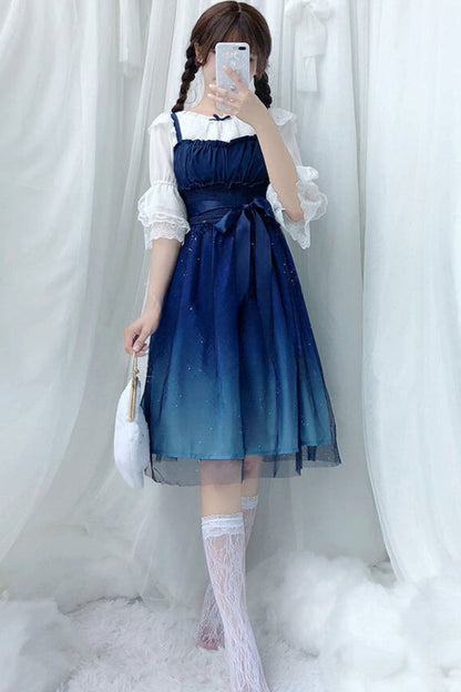 Fairy Lolita Starry Sky Dress Setup