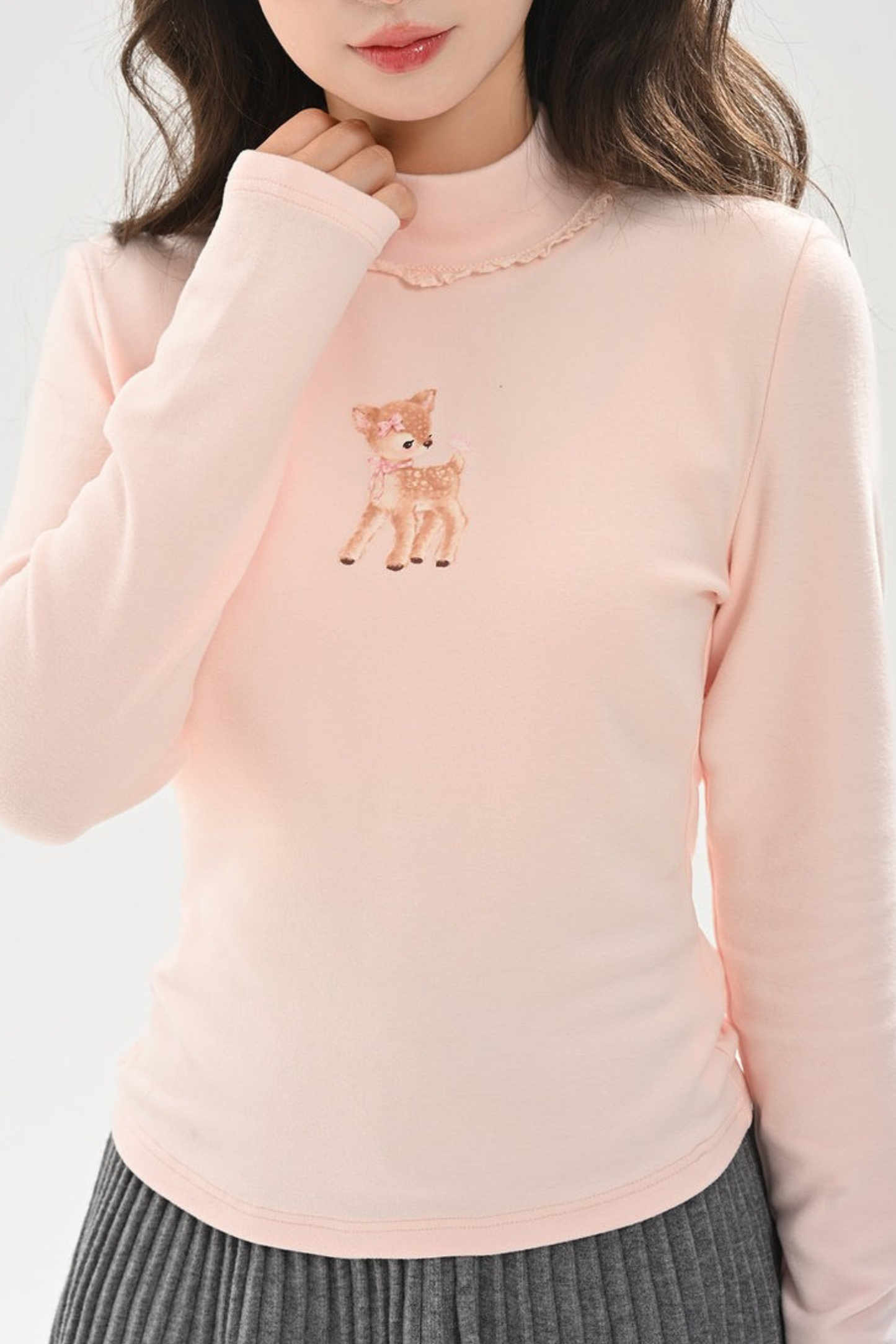 スウィートハイネックトップス