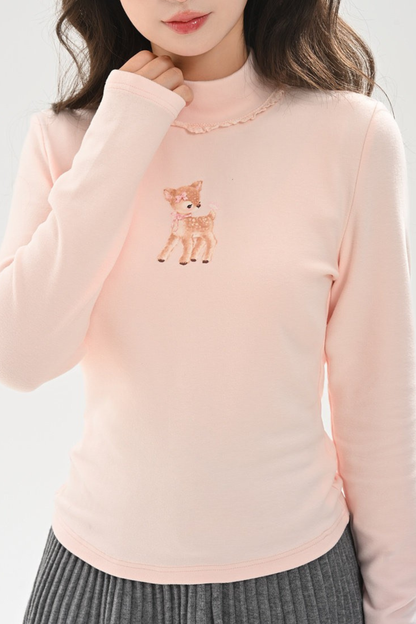 スウィートハイネックトップス