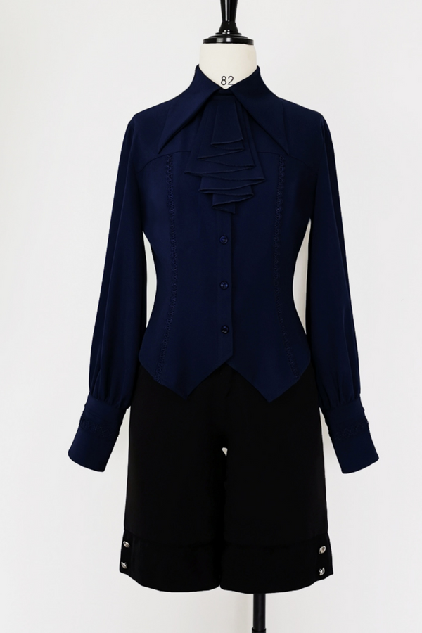 レトロロリータラムスリーブシャツ