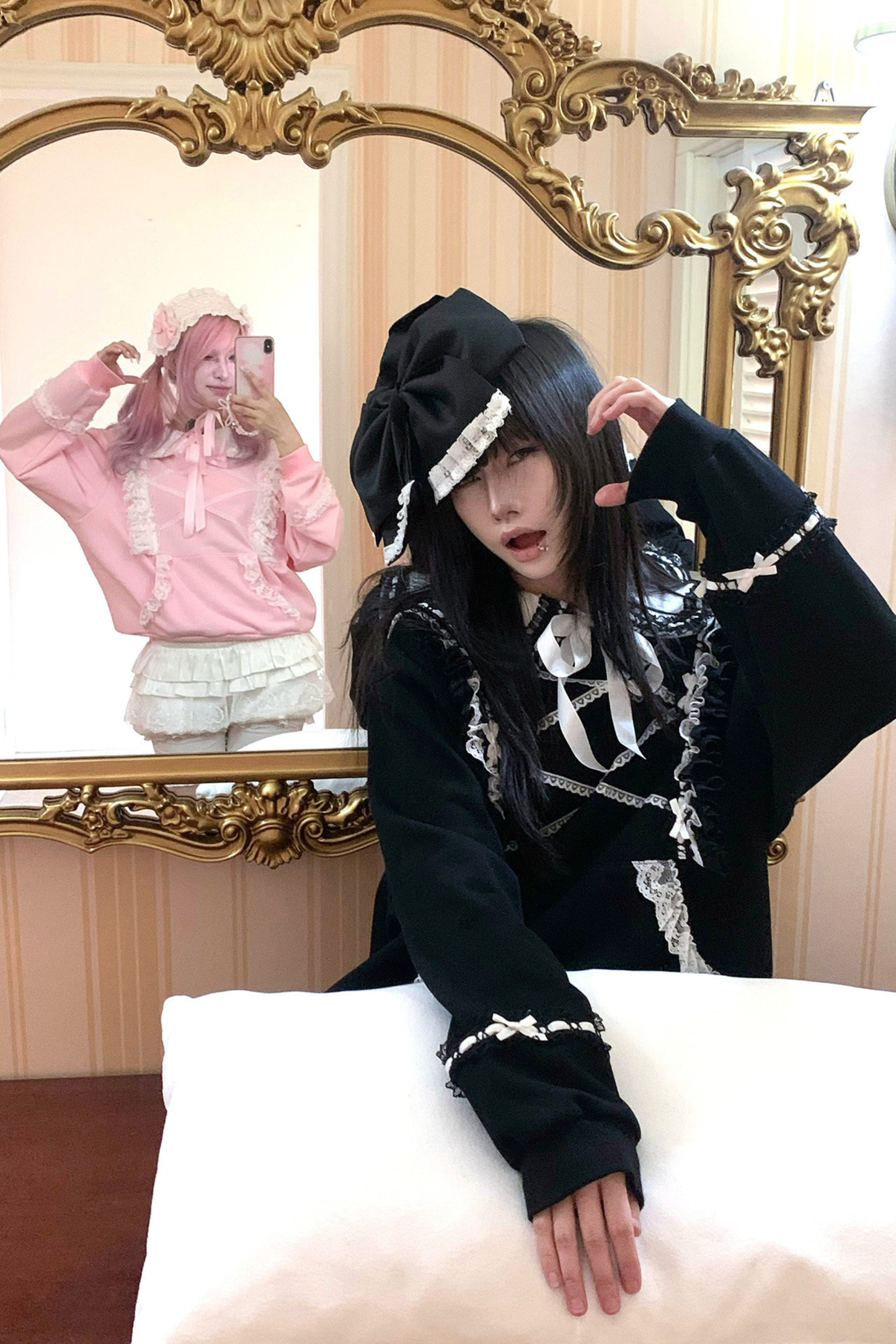 レーススイートゴシックスウェットトップス+パンツ