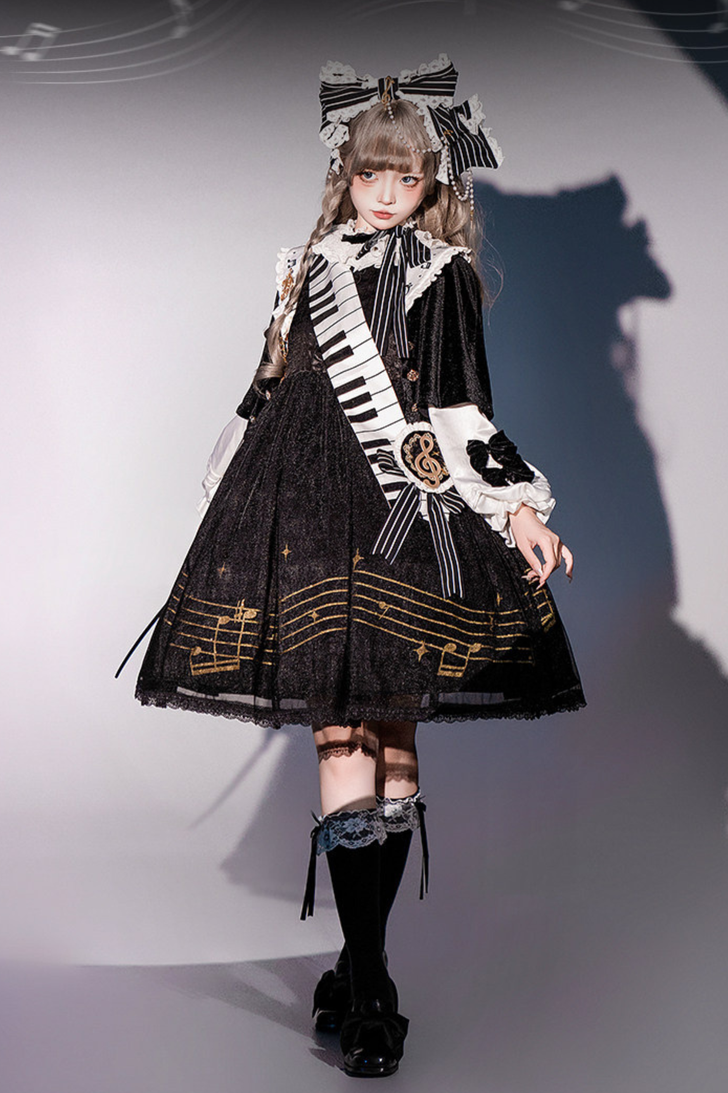 Night Music Lolita Dress + Princess Set + Magic Hat + Headband