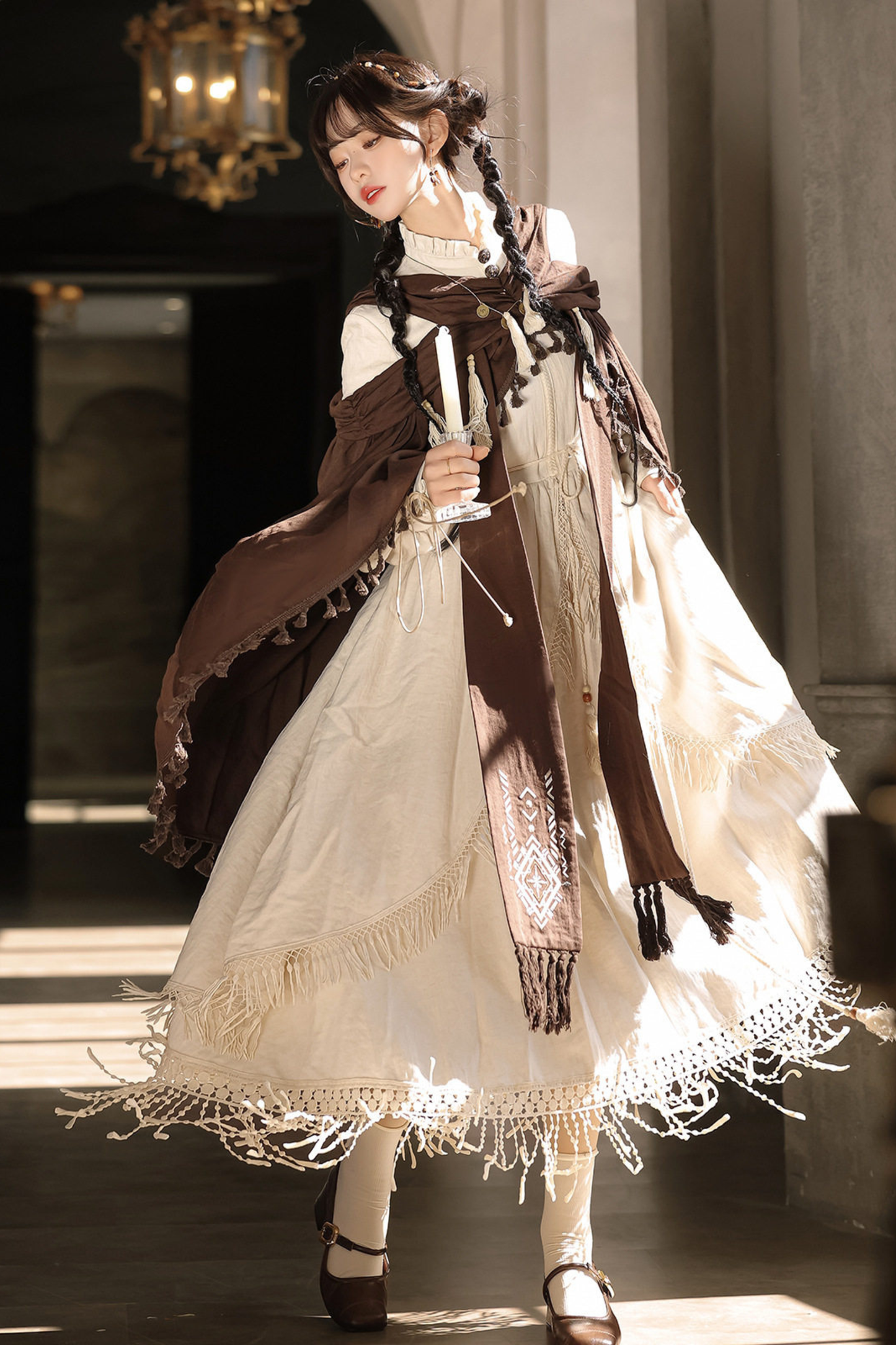 Dream Weaver Dress + Outerwear + Necklace