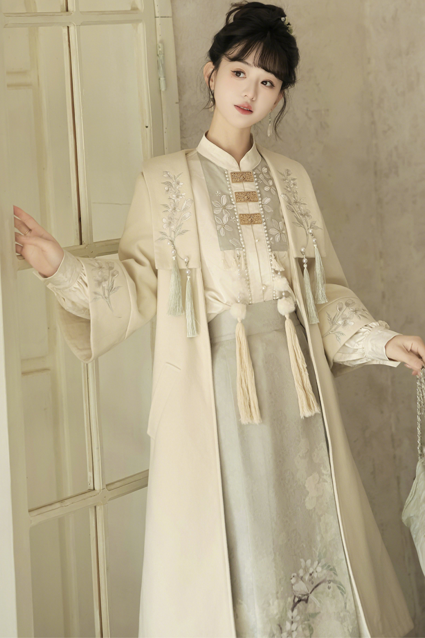 フォレストチャイナコート+スカート+トップス