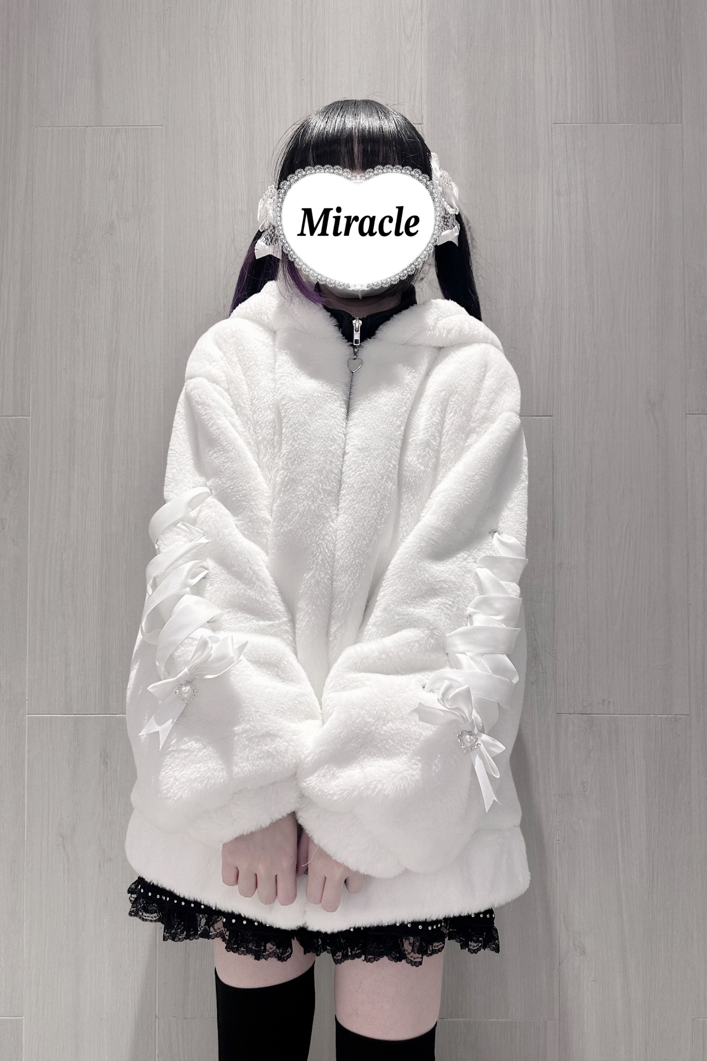 べアイヤーレースアップファーコート