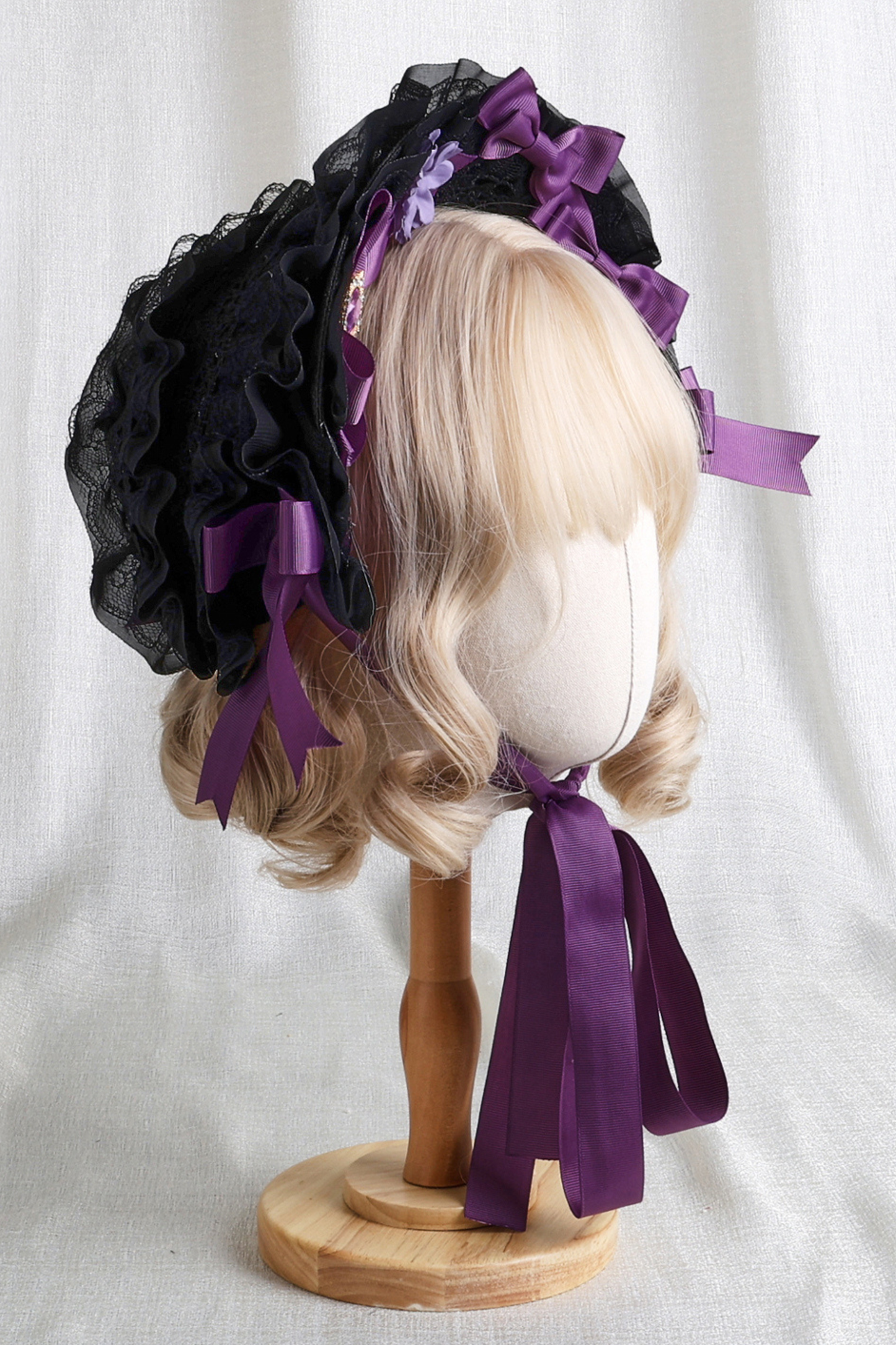 リボンゴシックロリータボンネット