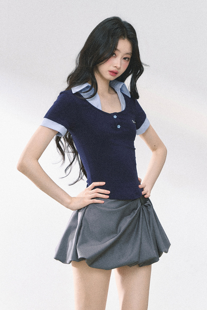 ストレートショルダーアメリカンシャツトップス