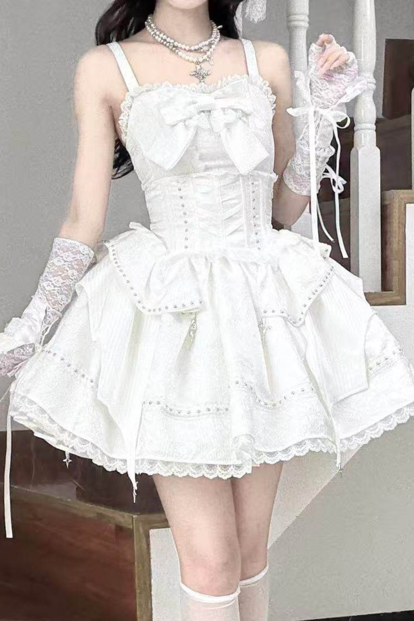 ミストホワイトゴシックロリータセット