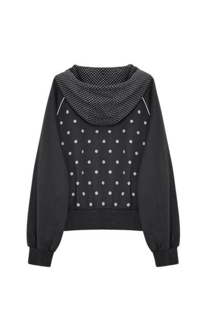 Y2K Dot Design Hoodie
