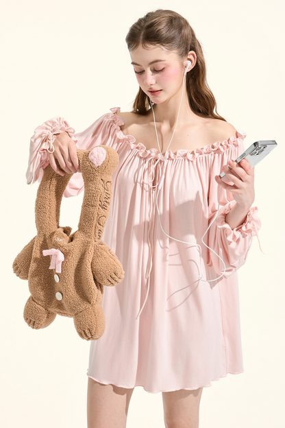 レイジーローズドレープモダールナイトドレス