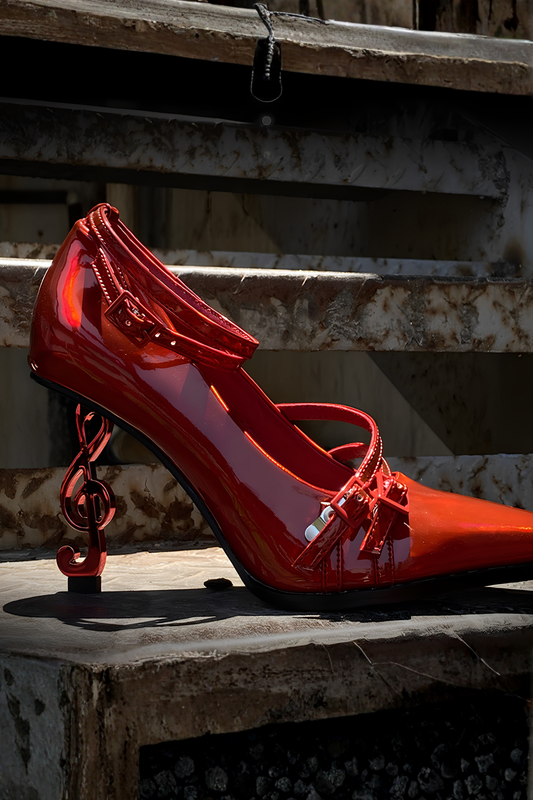 Gothic Note High Heels