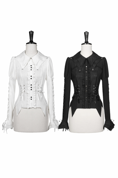 [Deadline for reservations: November 19] Camilla Spider Web Bat Gothic Dark Shirt