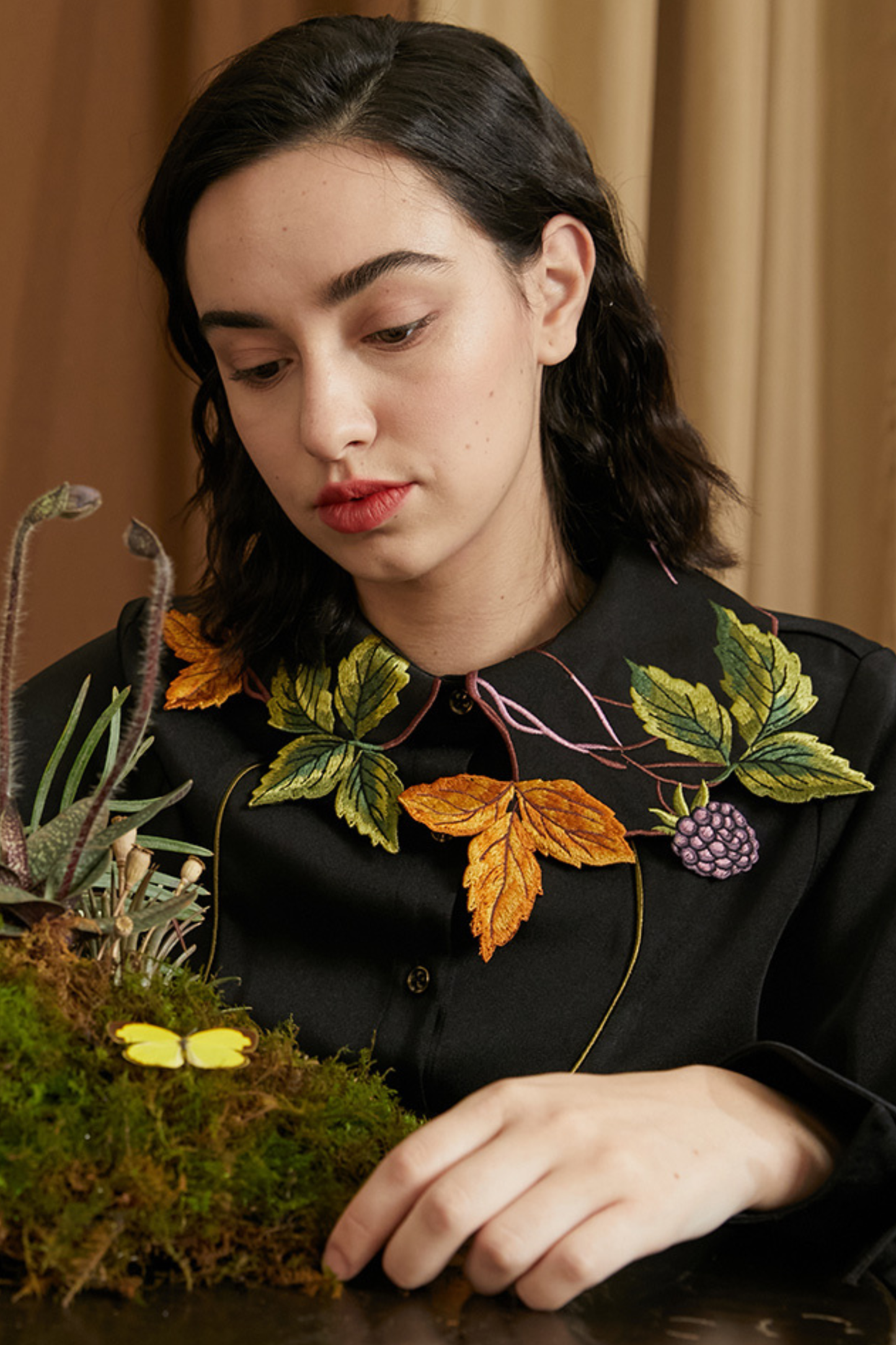 リーフベリーカラーシャツ