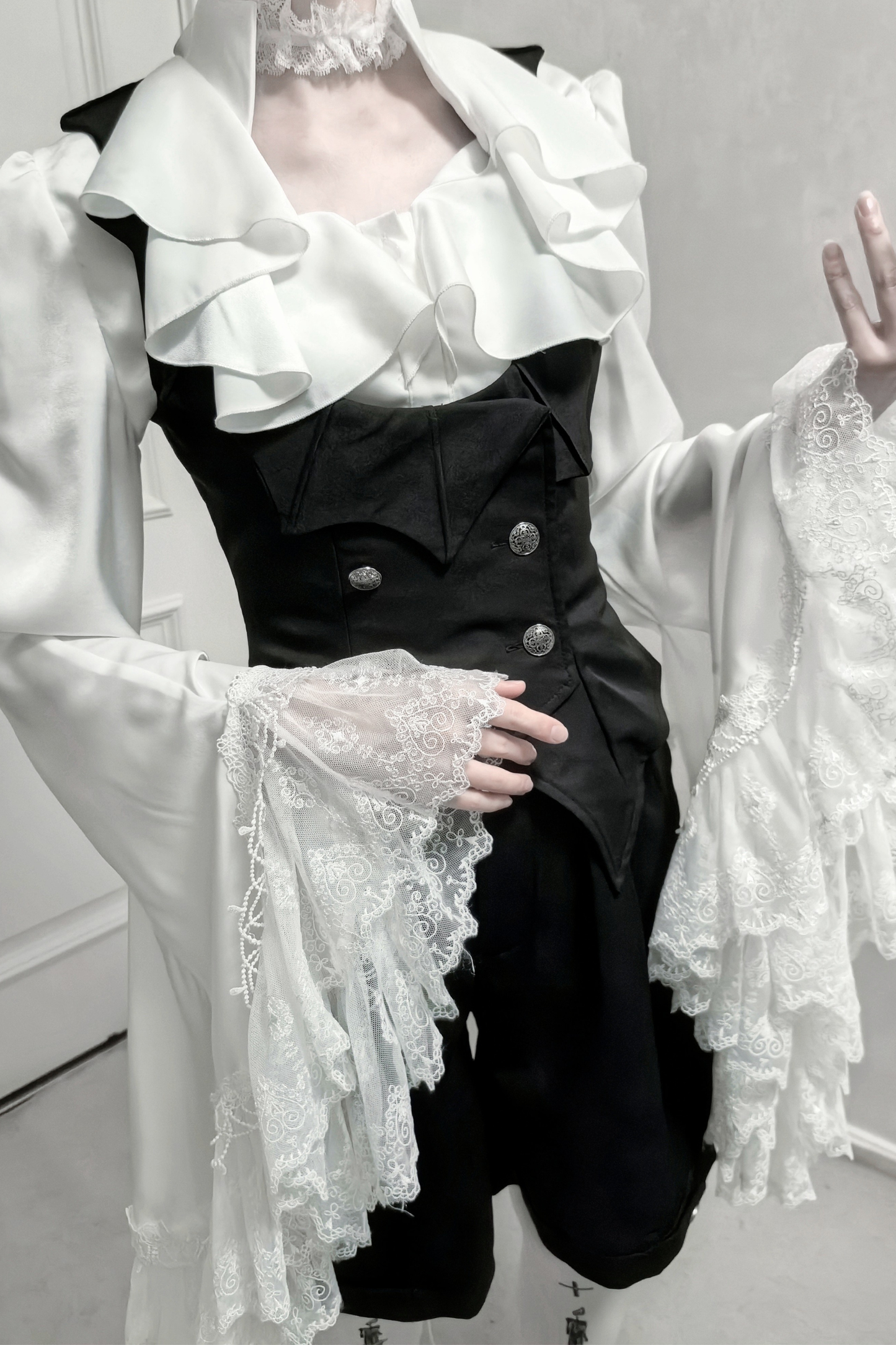 Butterfly Shadow Gothic Prince Outfit Top