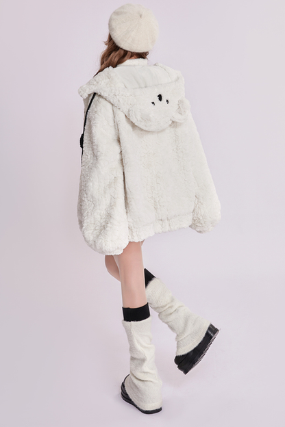 アニマルフード付きコート