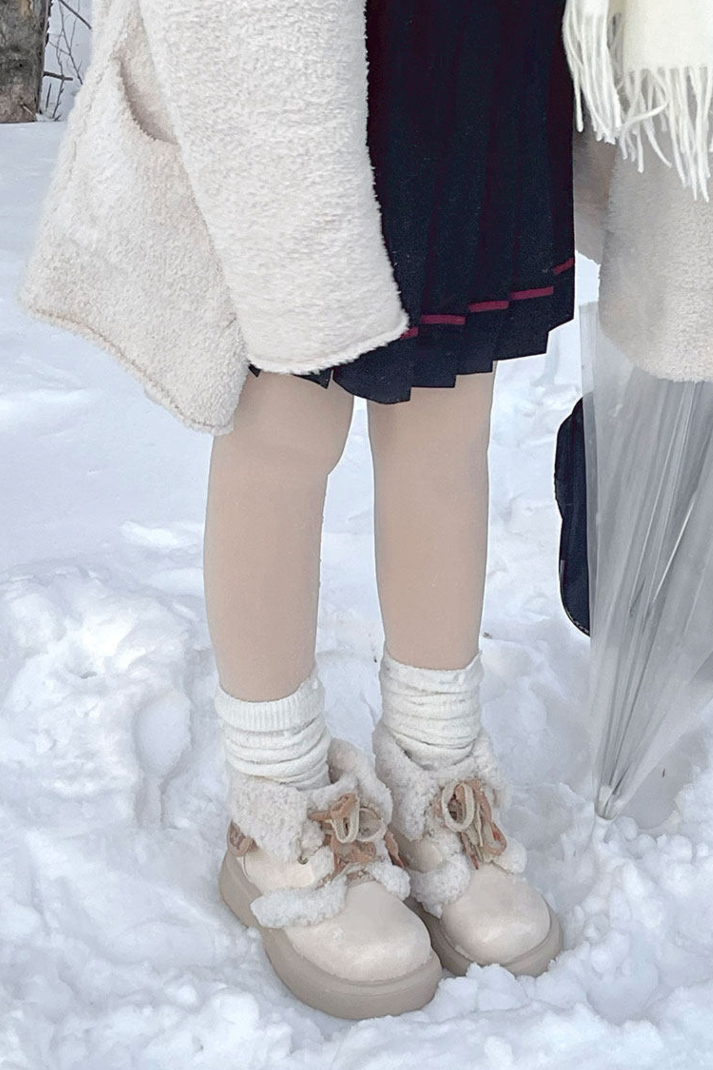 Retro Plush Snow Boots
