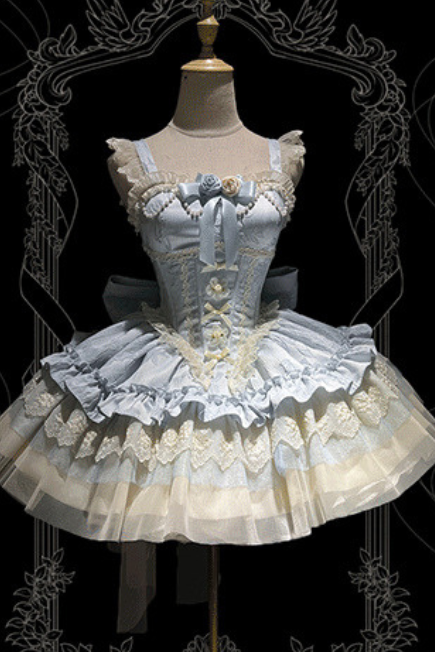 ダークバレエスタイルロリータゴシックプリンセスドレス