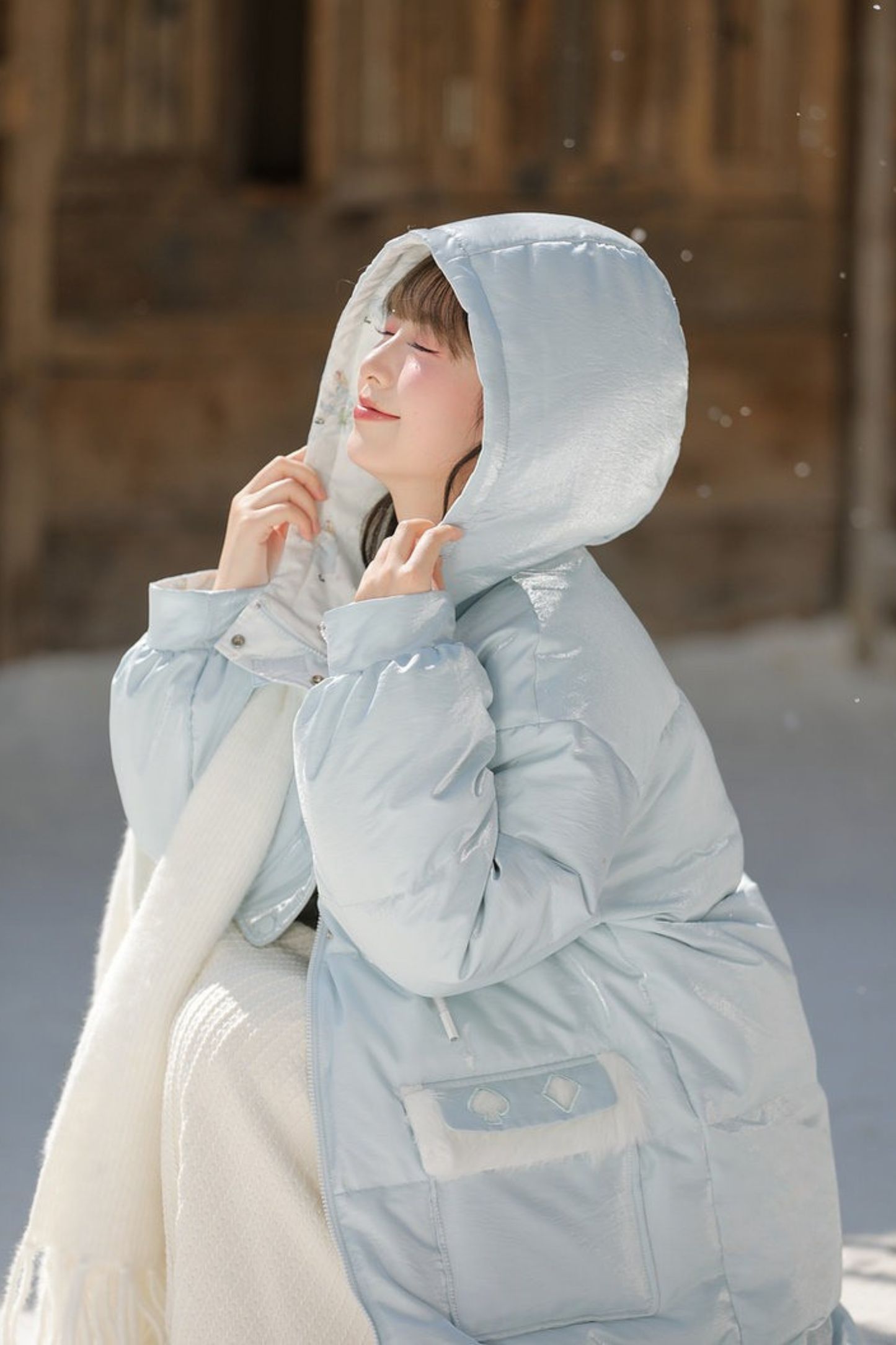 スイートリバーシブルロングダウンジャケット