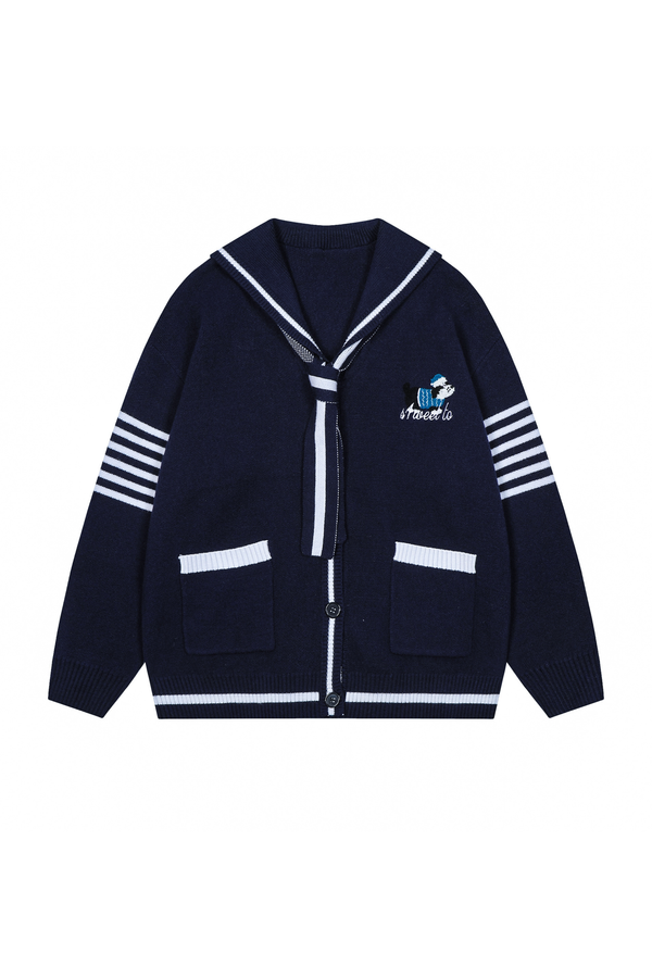 カレッジセーラーニットカーディガン
