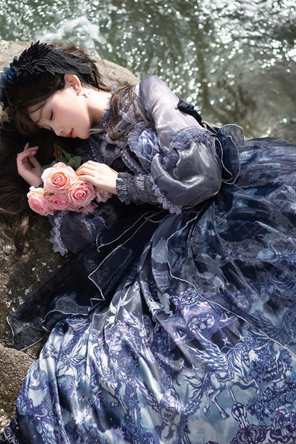 エンジェルガーデンブルーJSK+ルーズシャツ