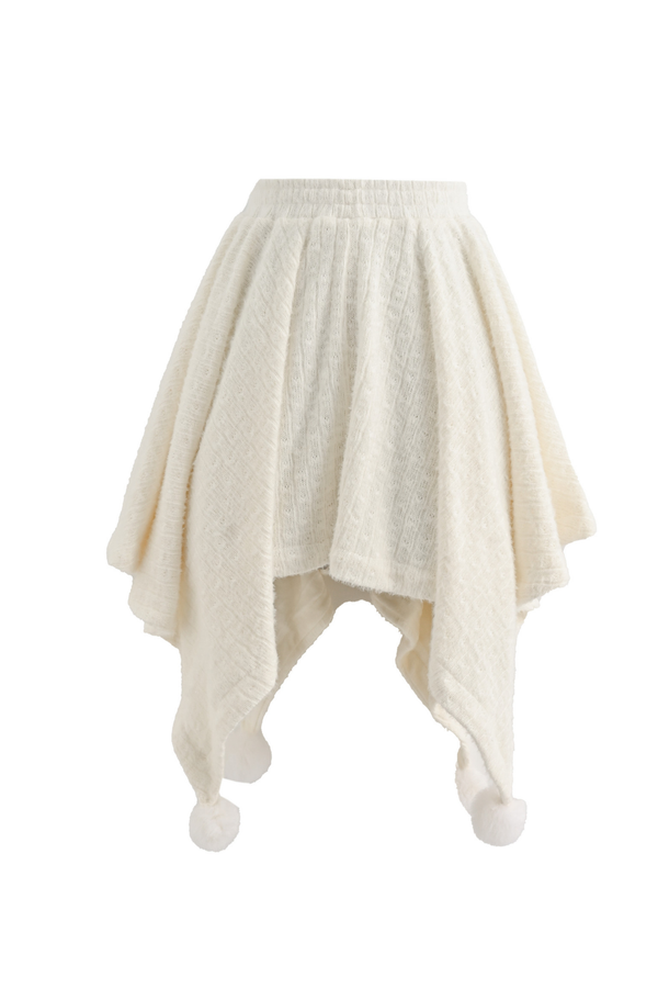 スノーボンボンアシメスカート