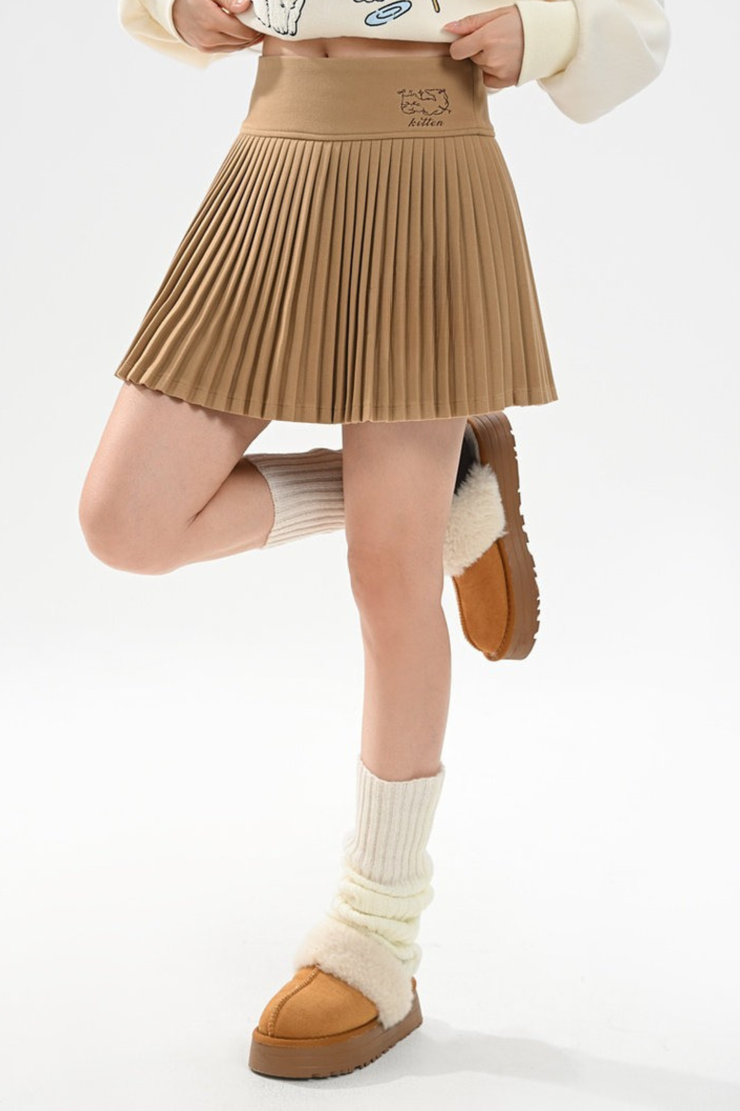 レトロガーリープリーツスカート