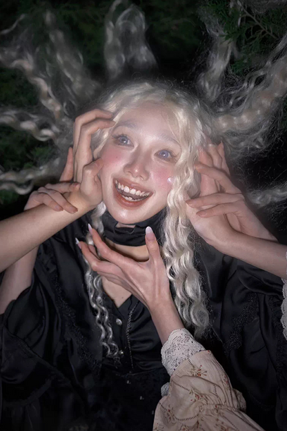 クトゥルフゴシックダークロリータシャツ+スカート+テール+コルセット