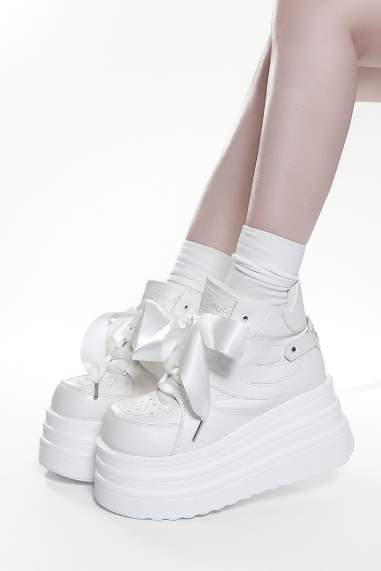 Wing-Shaped Platform Shoes