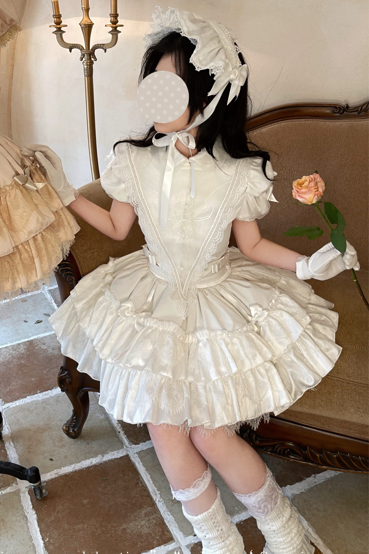 Spider Web French Blouse