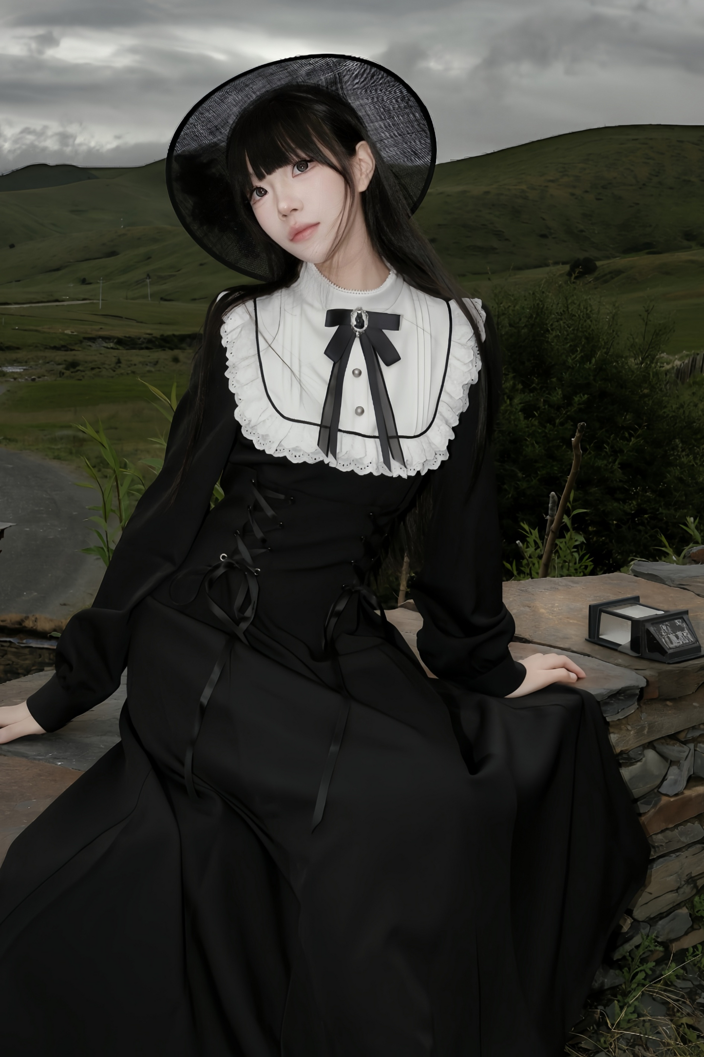 フランスレトロガールドレス