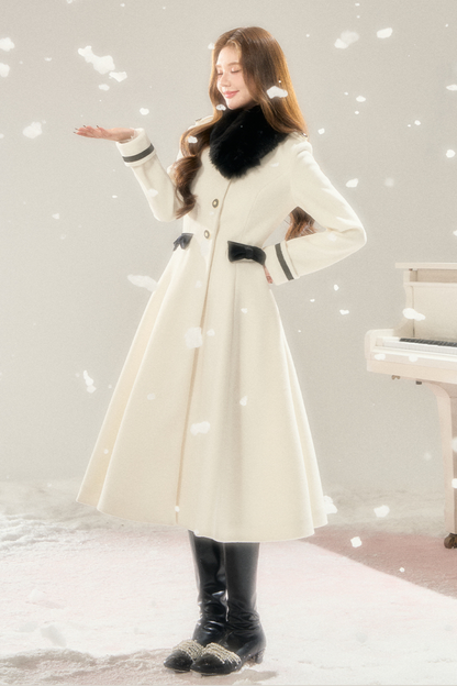 Old French Hepburn Wool Coat