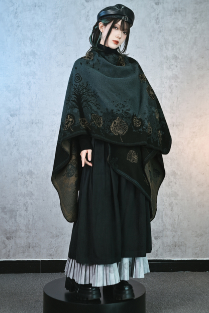 China Jacquard Long Cloak